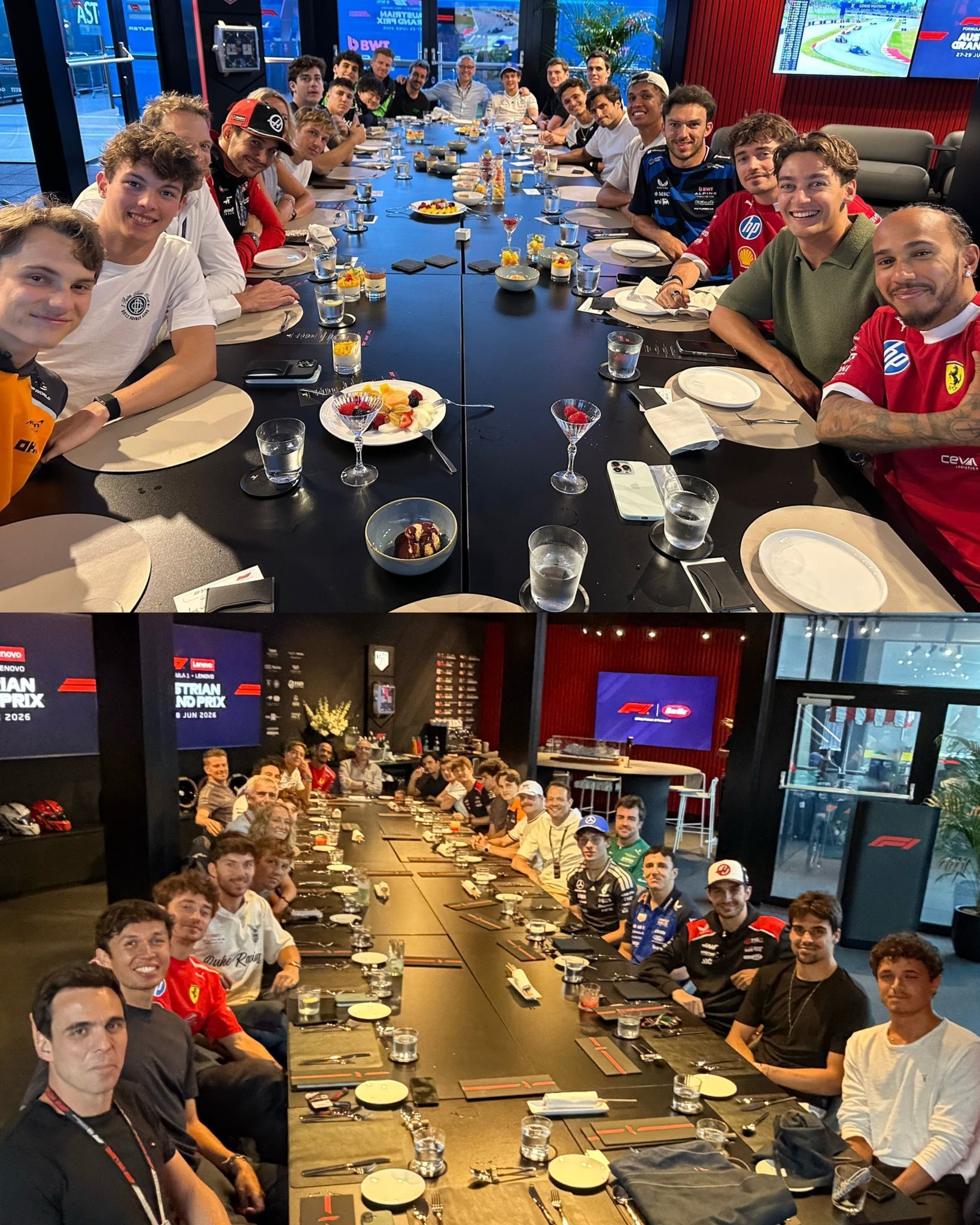 F1 司机们聚餐，有没到的么？2026F1奥地利大奖赛F1
