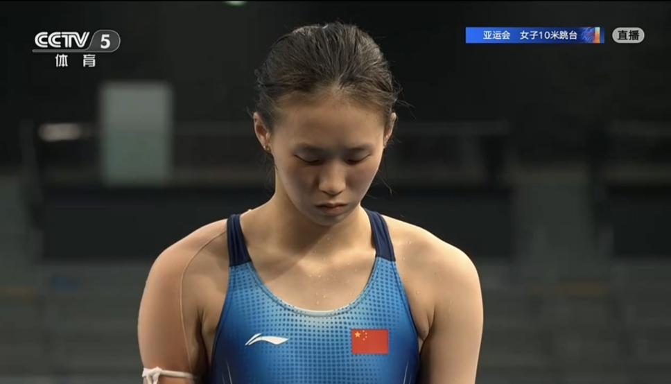 发挥稳定无可挑剔！陈芋汐夺金卢为摘银，中国队九次包揽女子10米台亚运金银
 名古