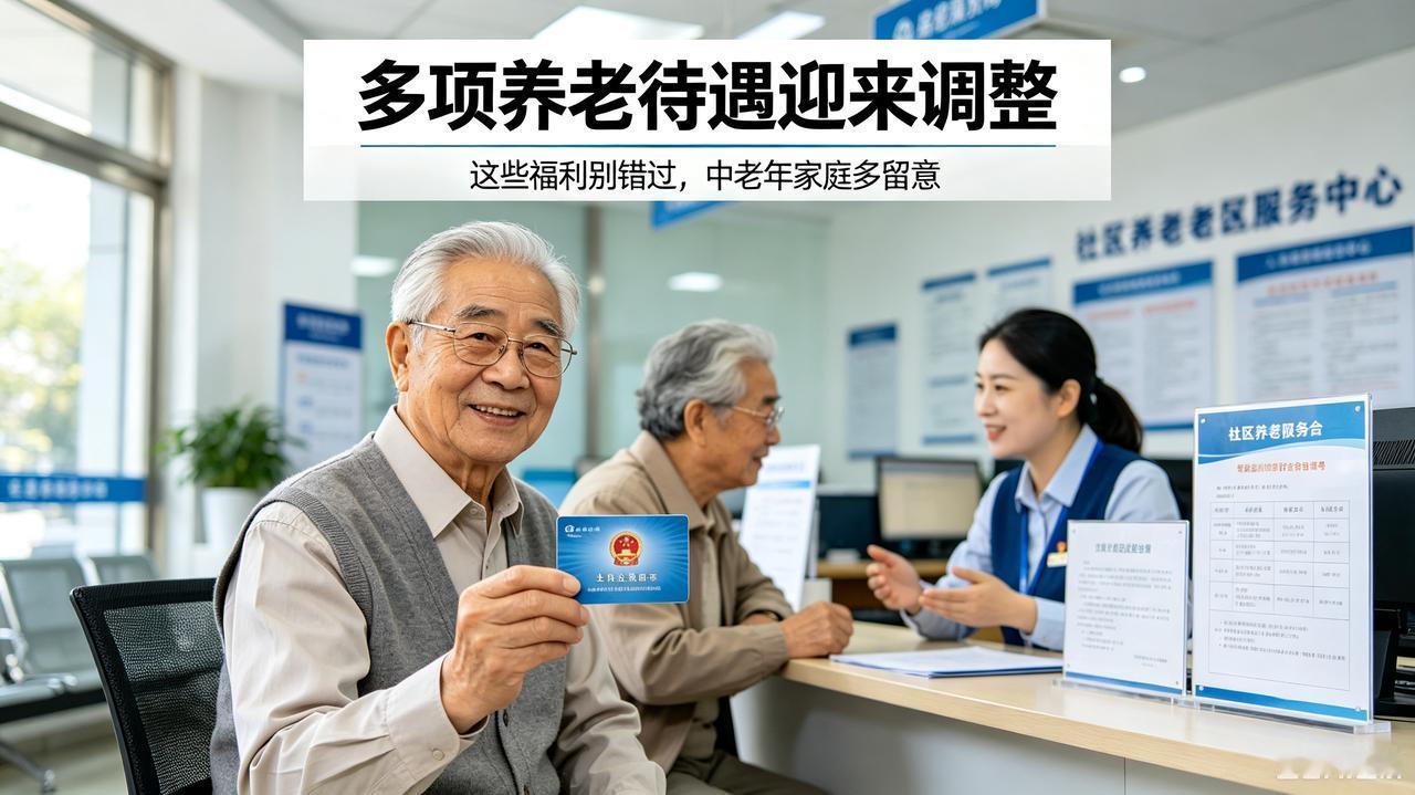 多项养老待遇迎来调整，这些福利别错过，中老年家庭多留意
 
不少长辈刷手机时，经