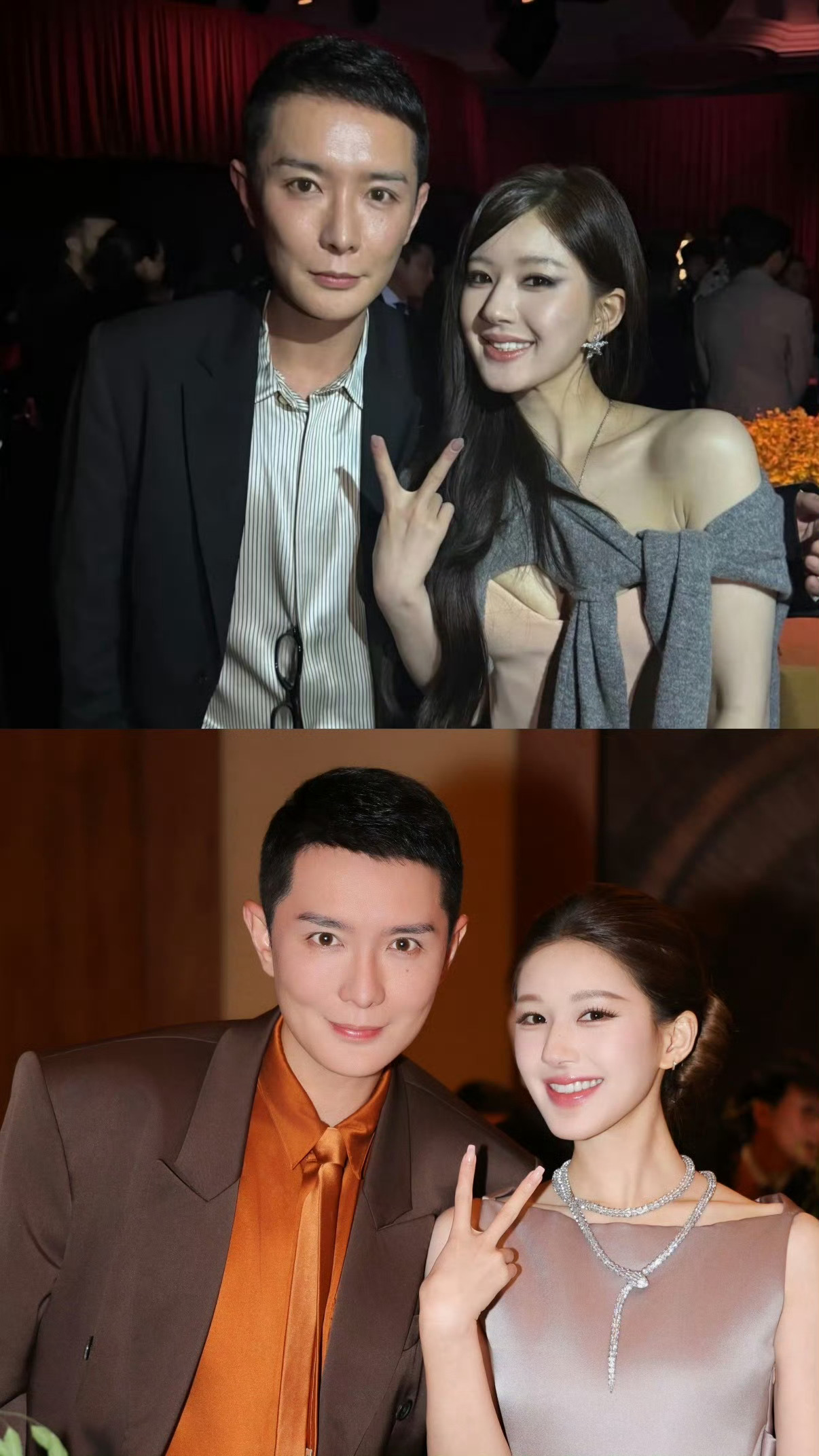 刘冲还怪有仪式感的这张对比图是他发的赵露思