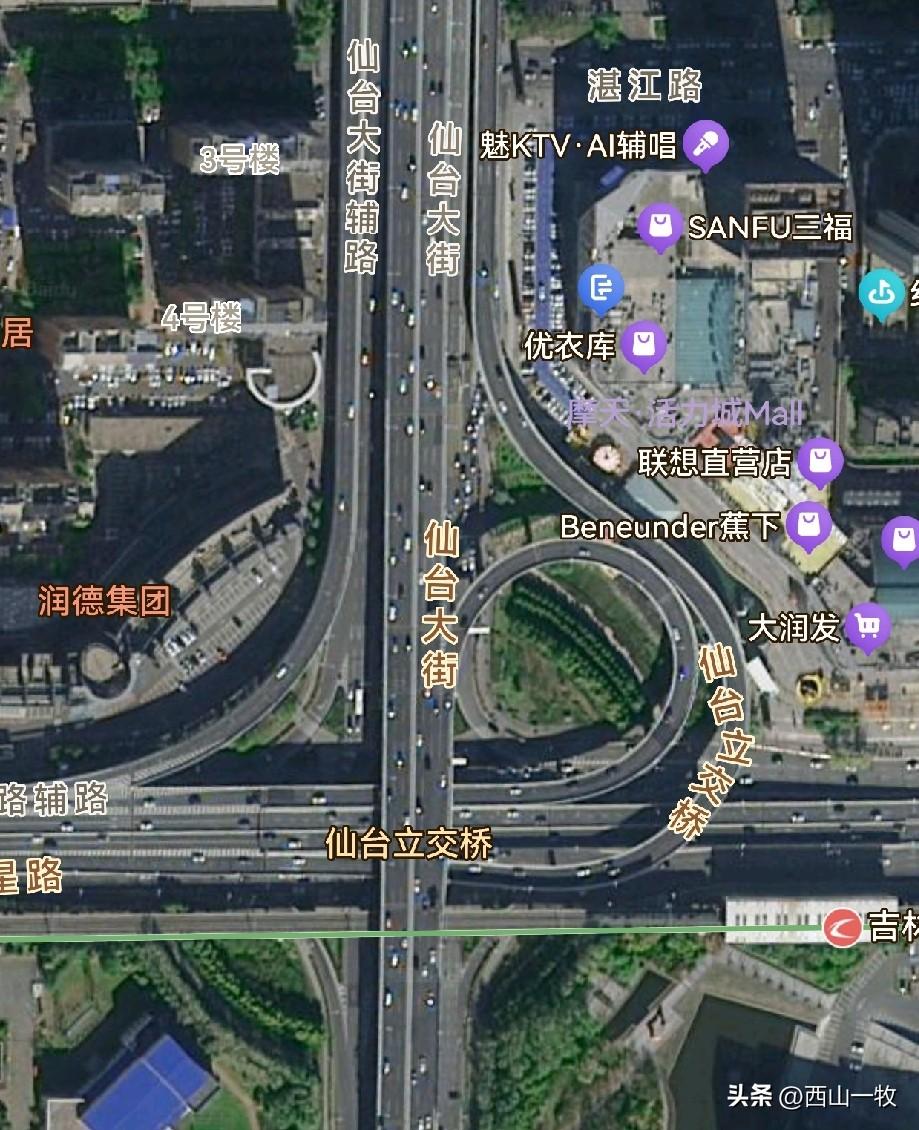 仙台大街，仙台立交桥，恍惚间以为到了日本