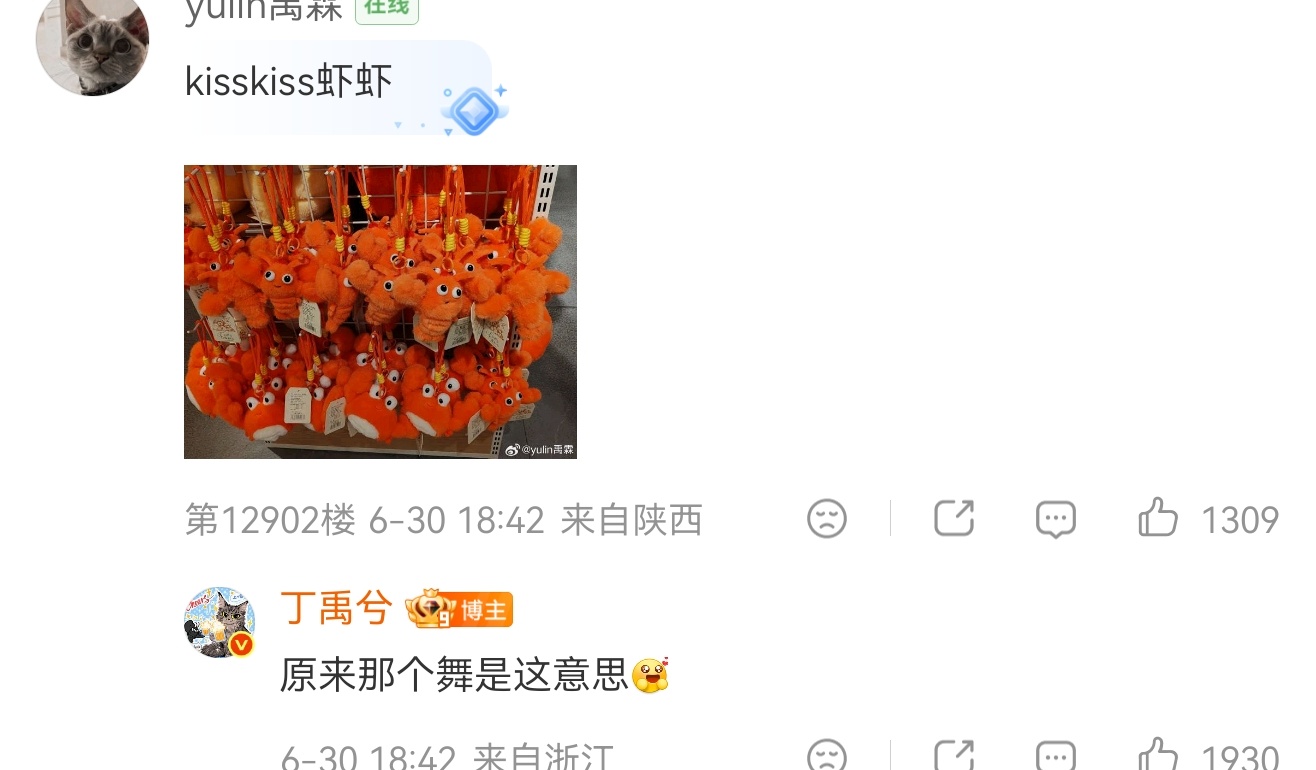 原来兮兮才知道那个舞在kiss什么，好呆！ 