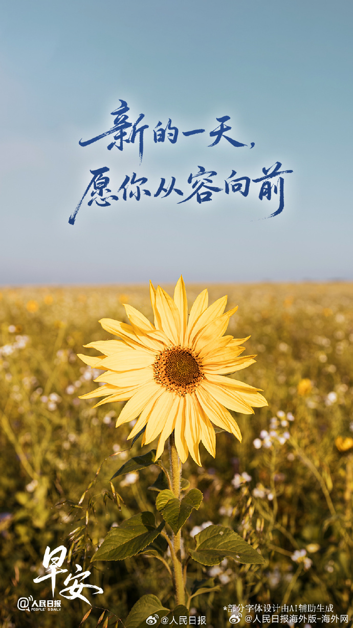 #向海外朋友问好# 【新的一天，愿你从容向前】八月已近尾声，夏日的燥热也在悄悄退