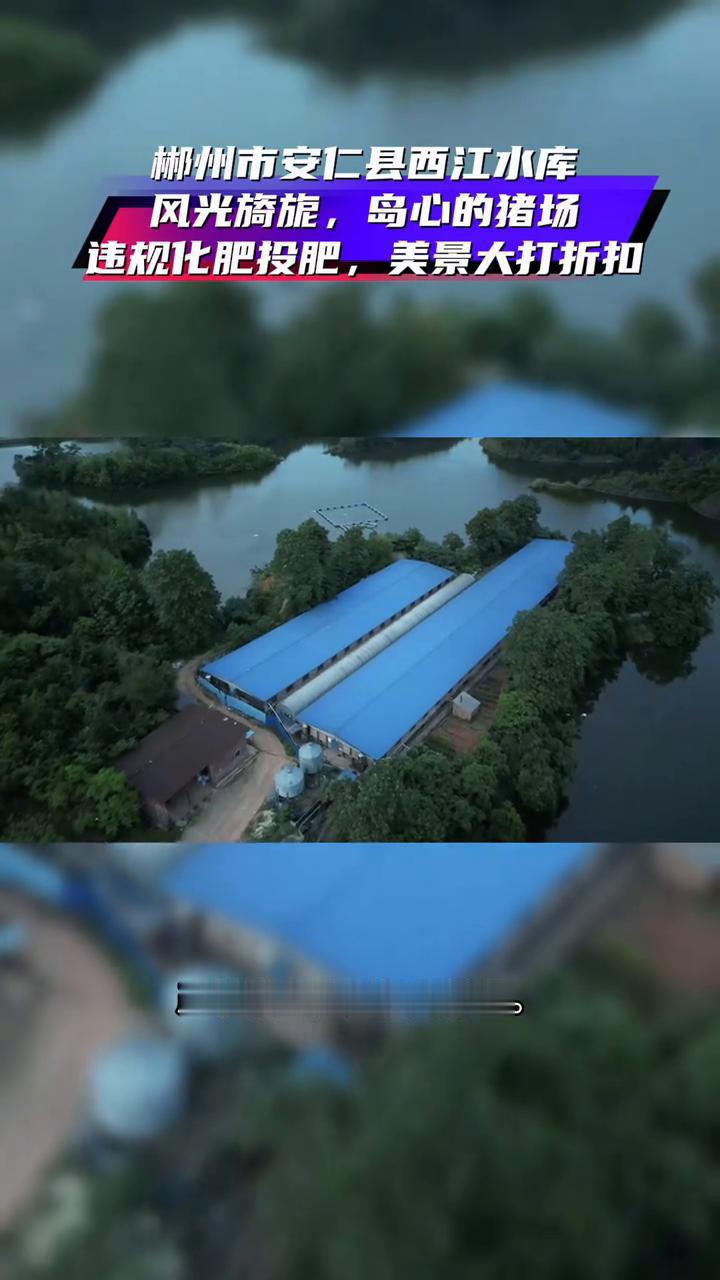 郴州市安仁县永乐江镇西江水库风光旖旎，岛心的猪场违规化肥投肥，美景大打折扣。
郴