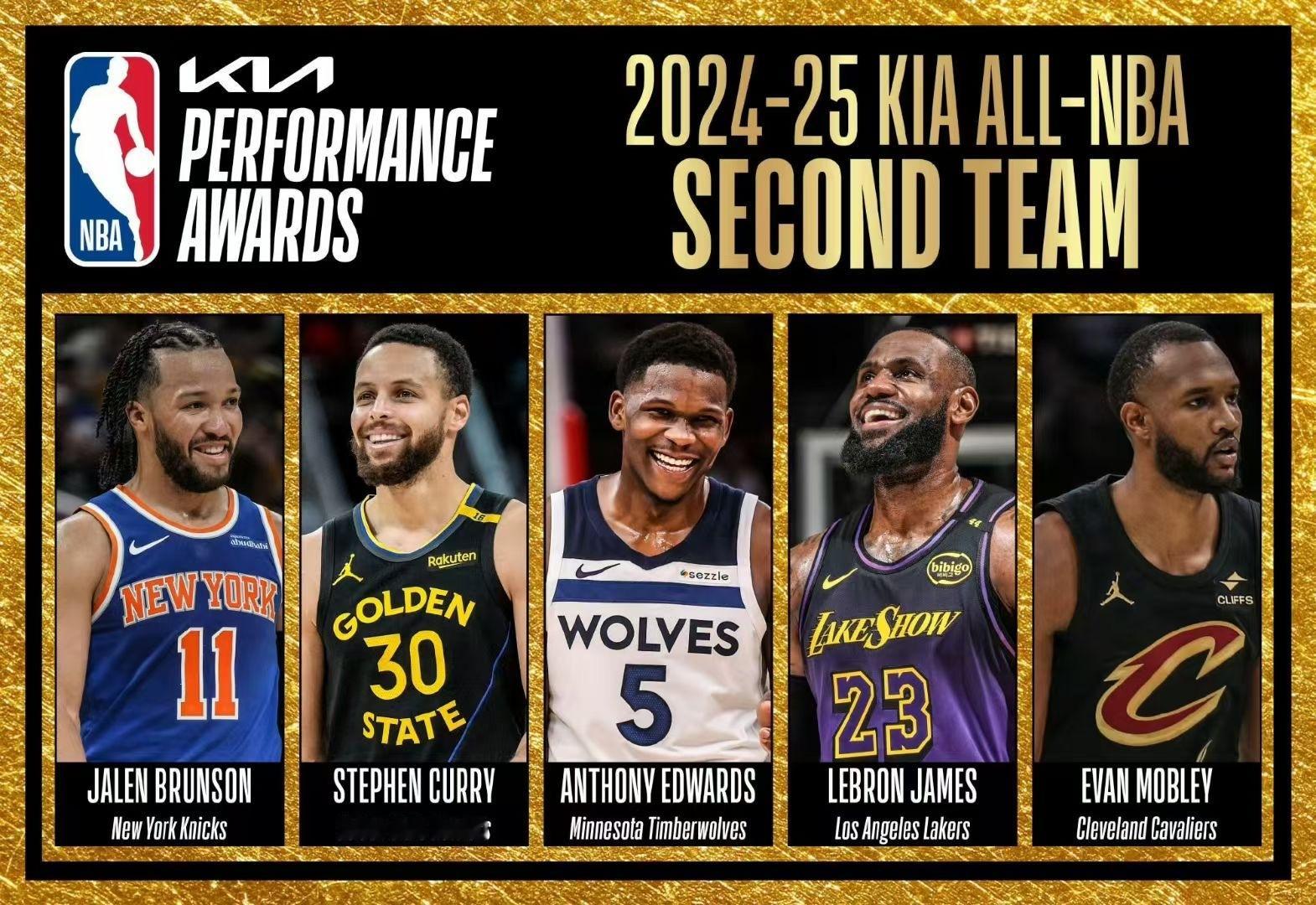 最长长长长长的河！恭喜LeBron James入选最佳二阵！他都40岁了，还能这