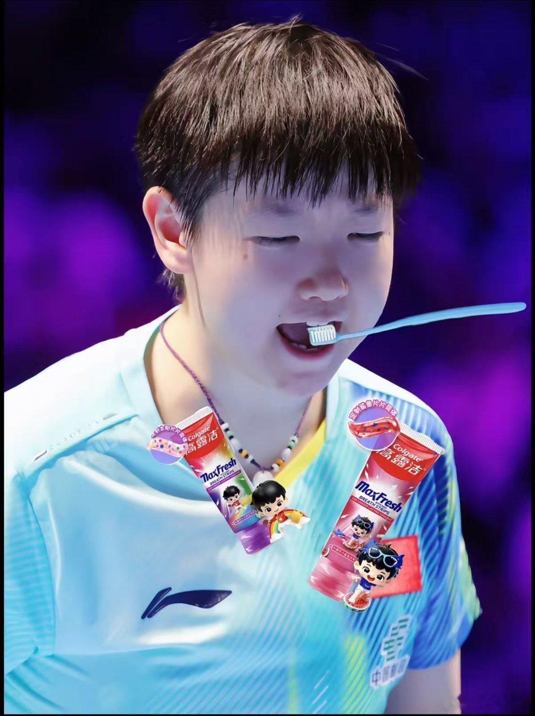 孙颖莎 周五愉快，莎莎