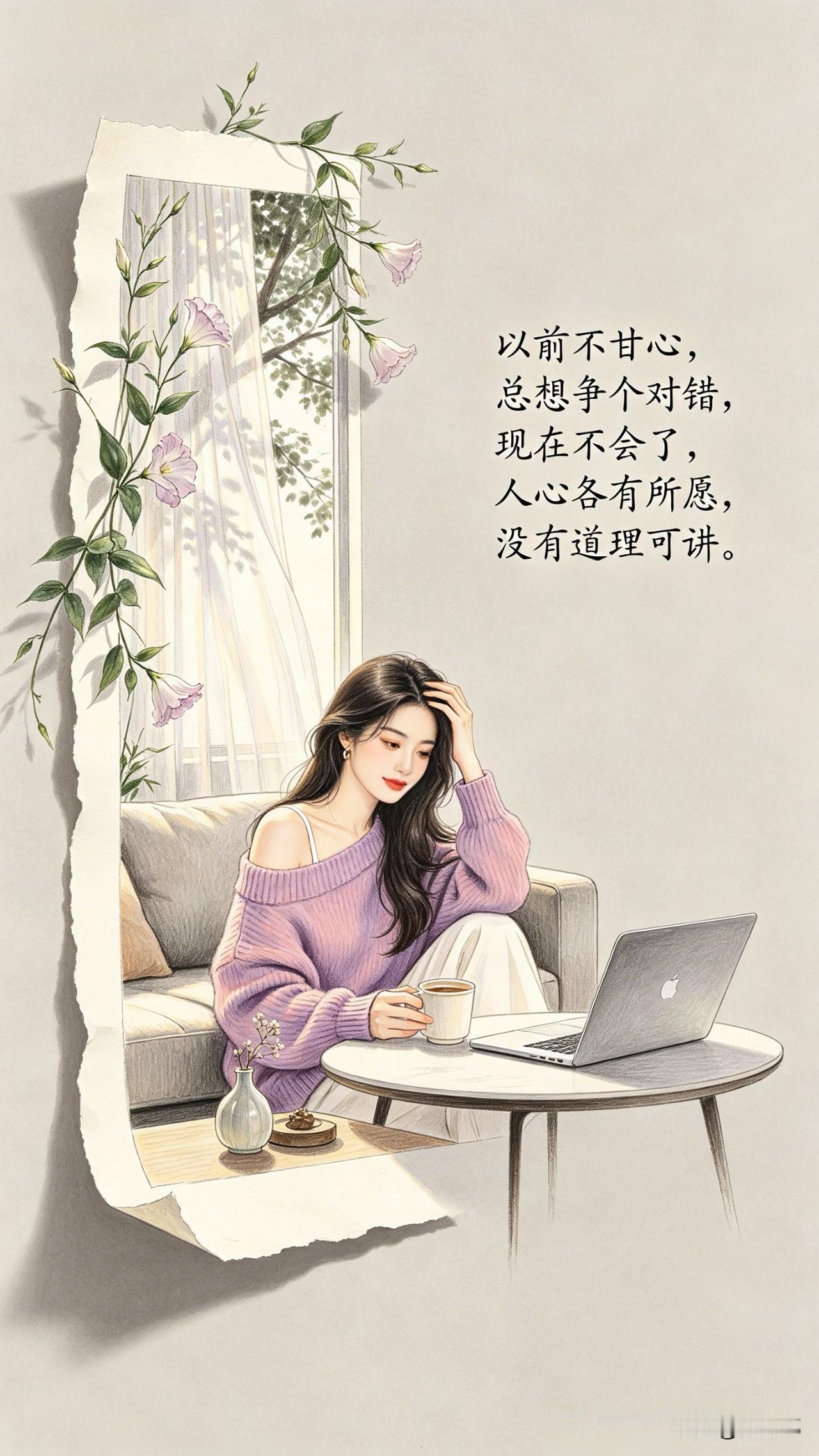 以前不甘心，总想争个对错，现在不会了，人心各有所怨，没有道理可讲。[祈祷]以前的