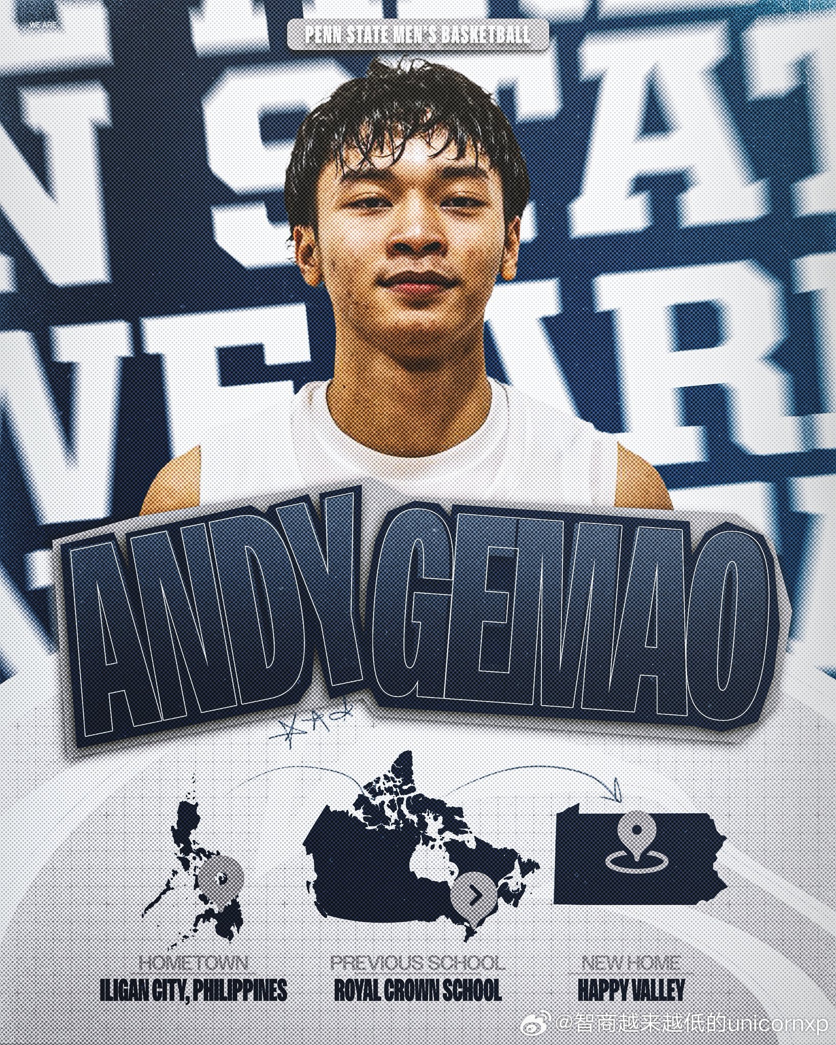 宾夕法尼亚州立大学正式签下菲律宾控卫Andy Gemao(2006-183cm-