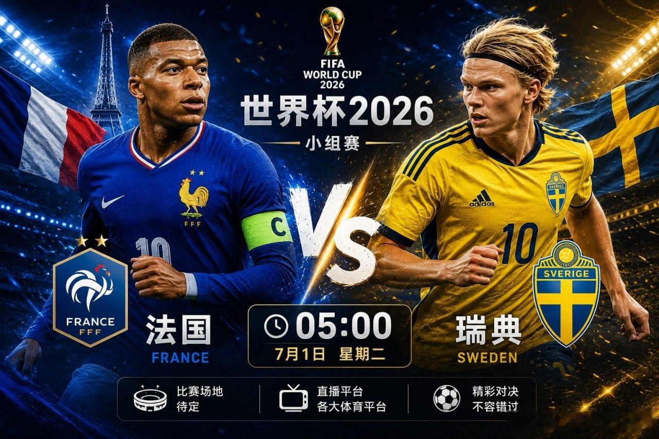真正的强强对话，总是在凌晨上演。🔥🏆 世界杯2026⏰ 7月1日 05:00