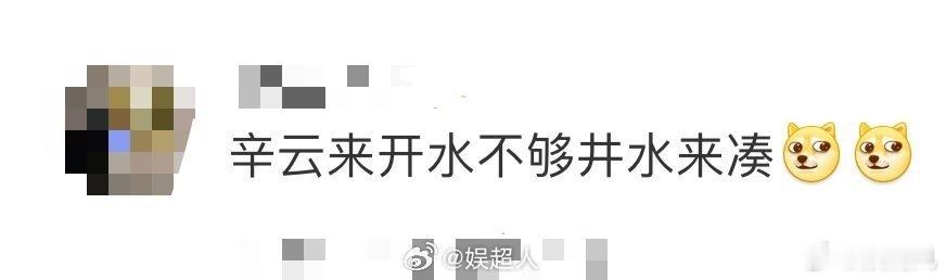 辛云来开水不够井水来凑辛云来在公开场合的“水牛”形象深入人心（如星光大赏现场频繁