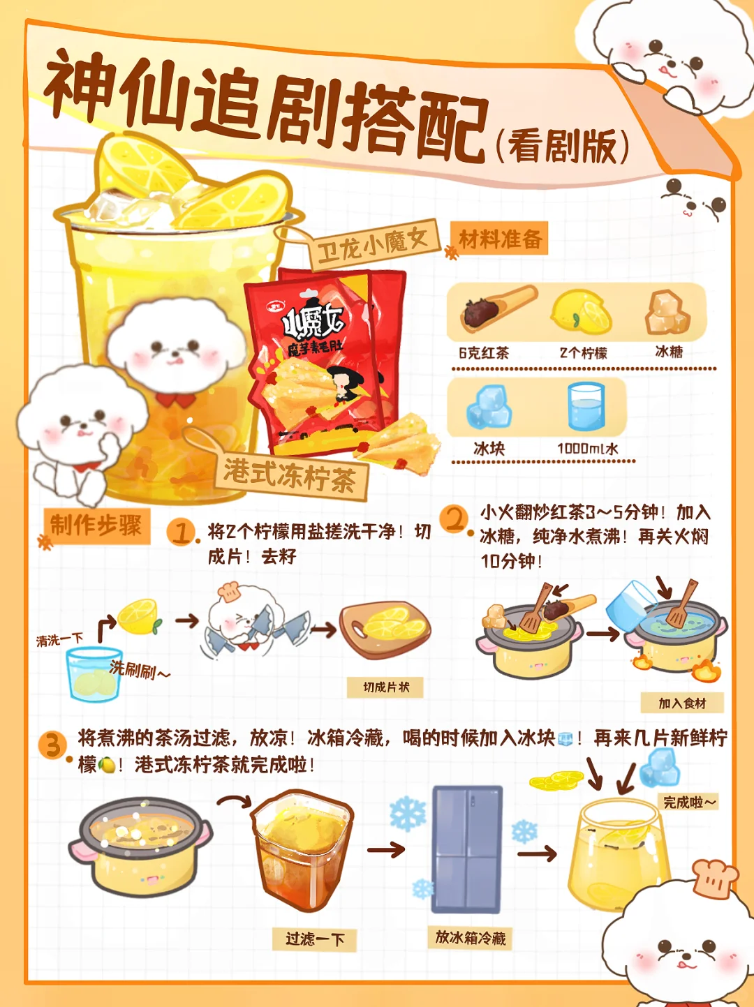 就说边喝冻柠茶🍋边吃超大片素毛肚是绝配🔥