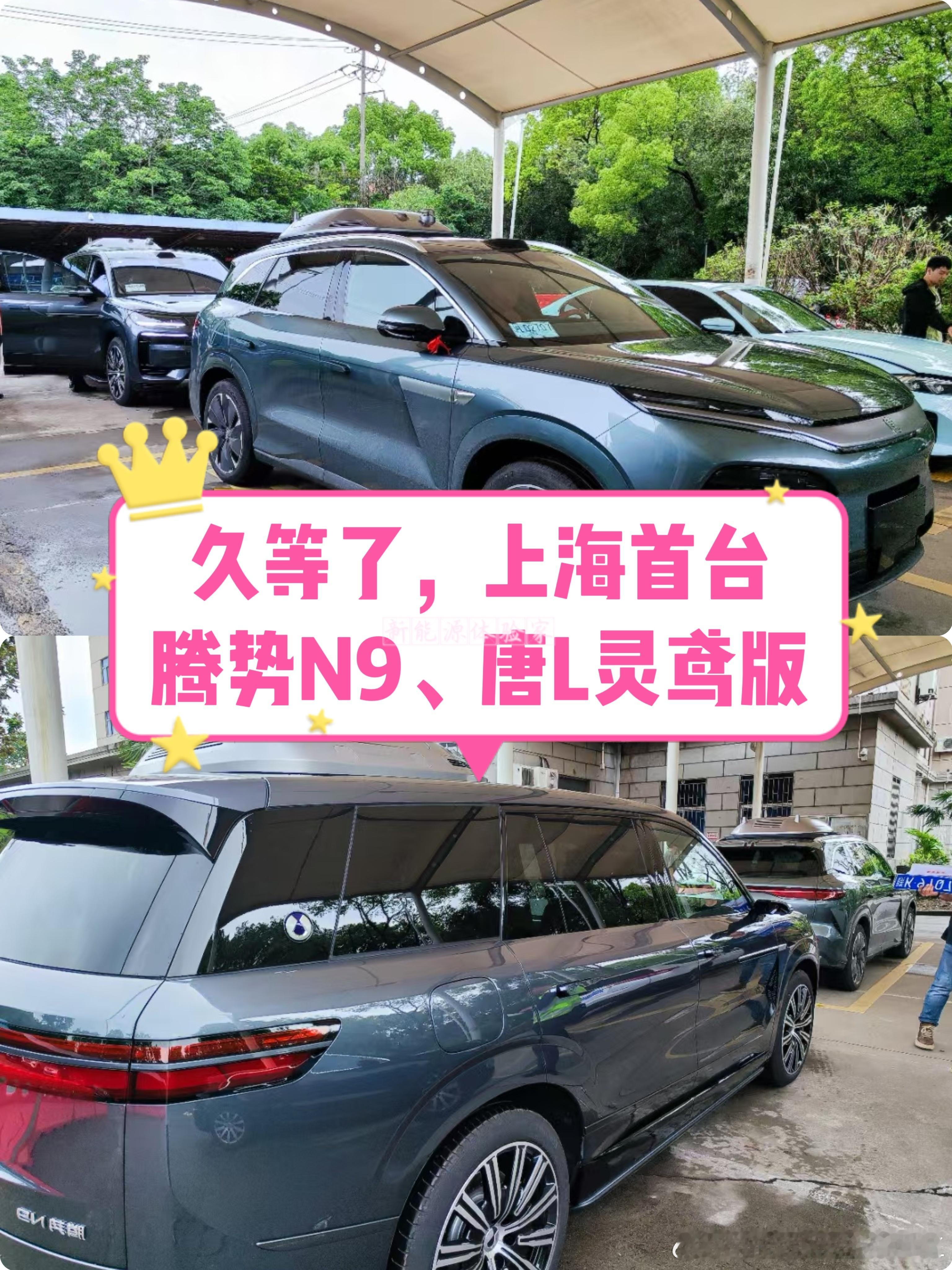久等了，2个月，上海首台腾势N9、唐L无人机版车审当样车，新鲜事物 ​​​