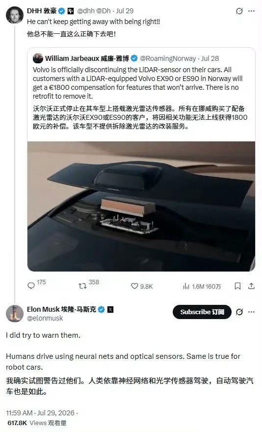 人家一开始是要智驾的，不是要这1800欧的其实解决问题的办法也不是没有：沃尔沃只