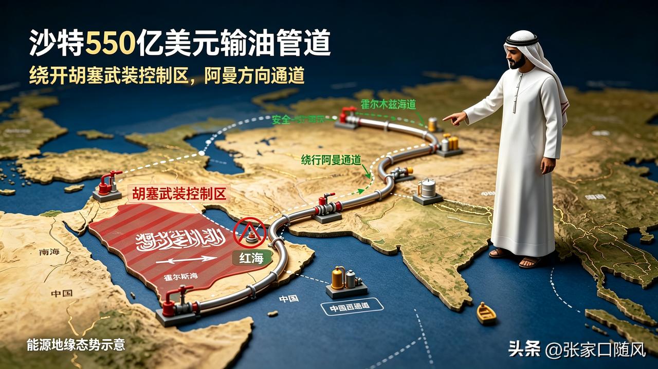 沙特是能干大事的，花550亿巨资修输油管道，绕开双海峡。保证自己石油生命线不被威