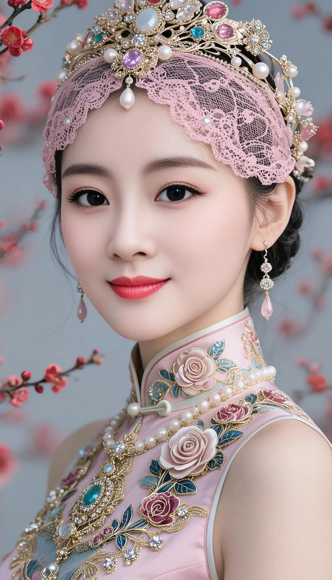 AI珐琅美人写真 ai创作