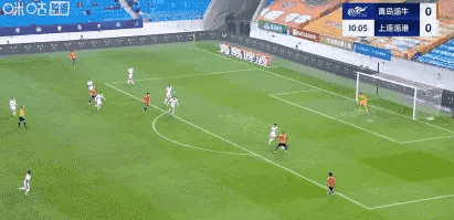 1-0！青岛海牛进球，上海海港的后防线跟纸糊的一样，者水平争啥冠军？
中超联赛第