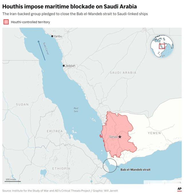 伦敦劳合社顶级海运战争保险公司已告知经纪人，在胡塞武装袭击两艘沙特油轮后，他们将