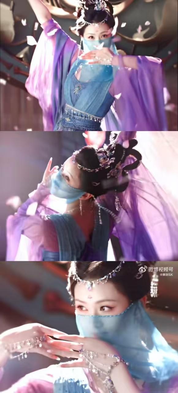 王奕婷有效摘面纱 比起夸张冲突，这种细腻舞蹈太戳我心，美到心颤！ ​​​
