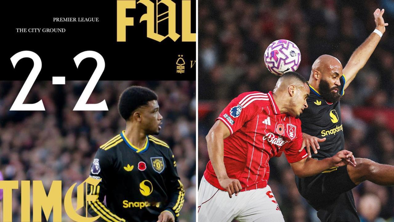 英超：曼联客场2-2战平诺丁汉森林，三连胜被终结。
卡塞米罗破门，吉布斯-怀特与