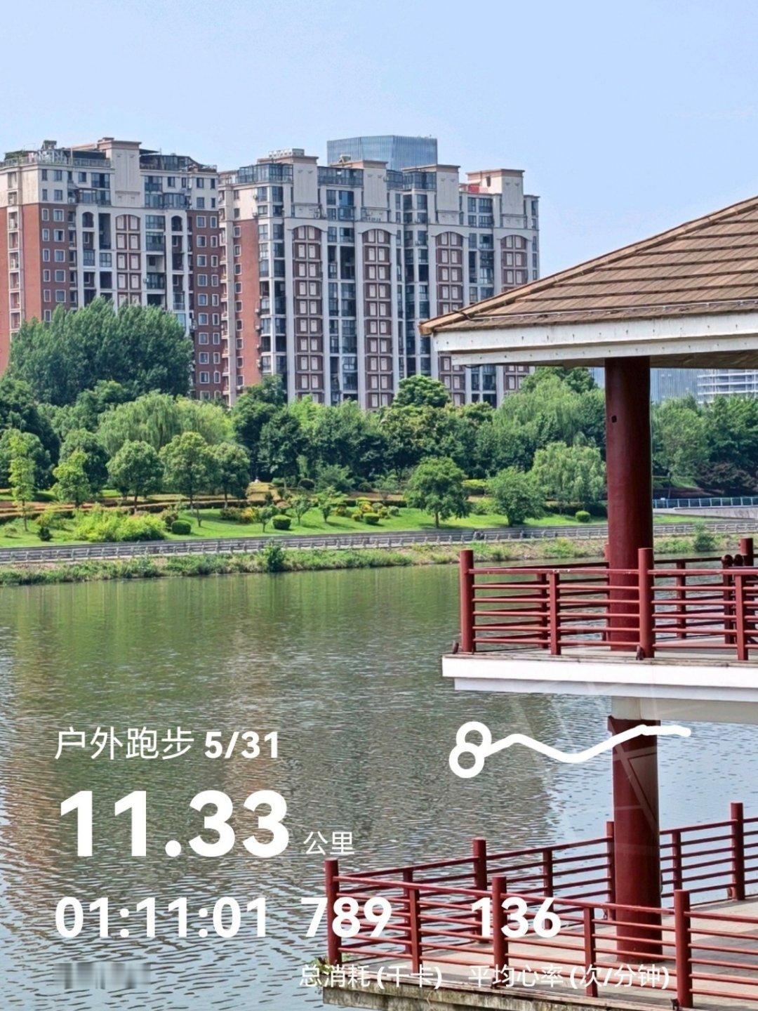 80迈腿计划 最近天气影响和各种原因，基本没怎么跑，今天顶着烈日跑一跑，感觉一直