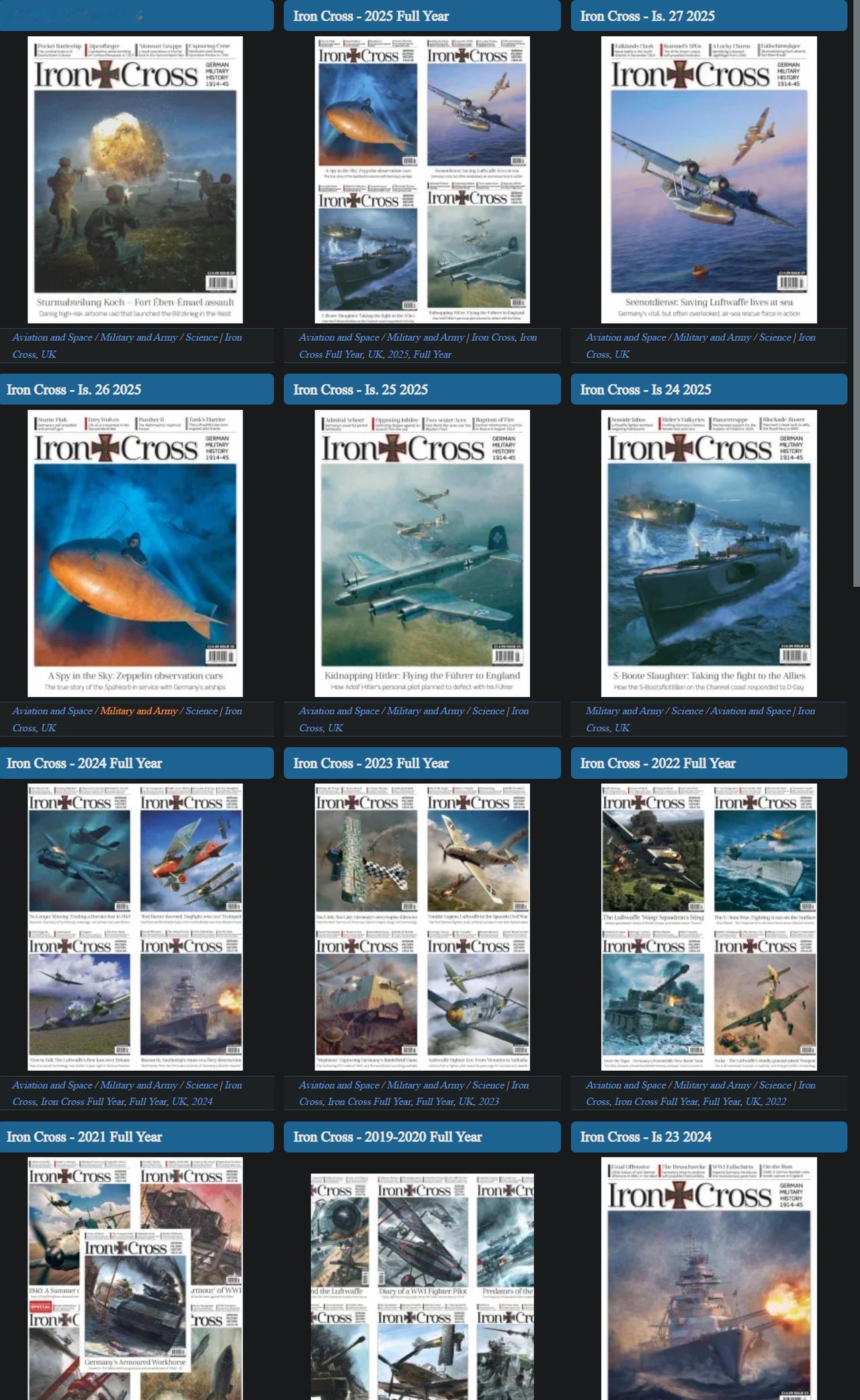 精德狂喜，专业期刊来了《Iron Cross》！
此杂志由英国出版商 Warne