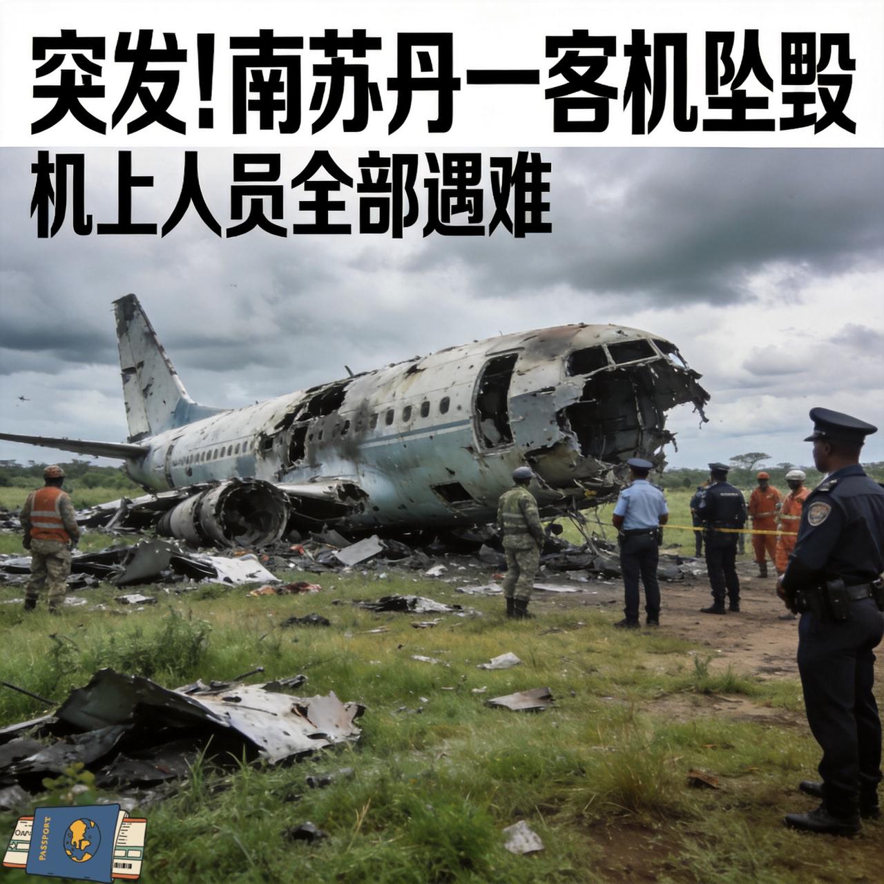 突发！一架客机在朱巴坠毁，机上14人全部遇难
4月27日，南苏丹民航局证实，一架