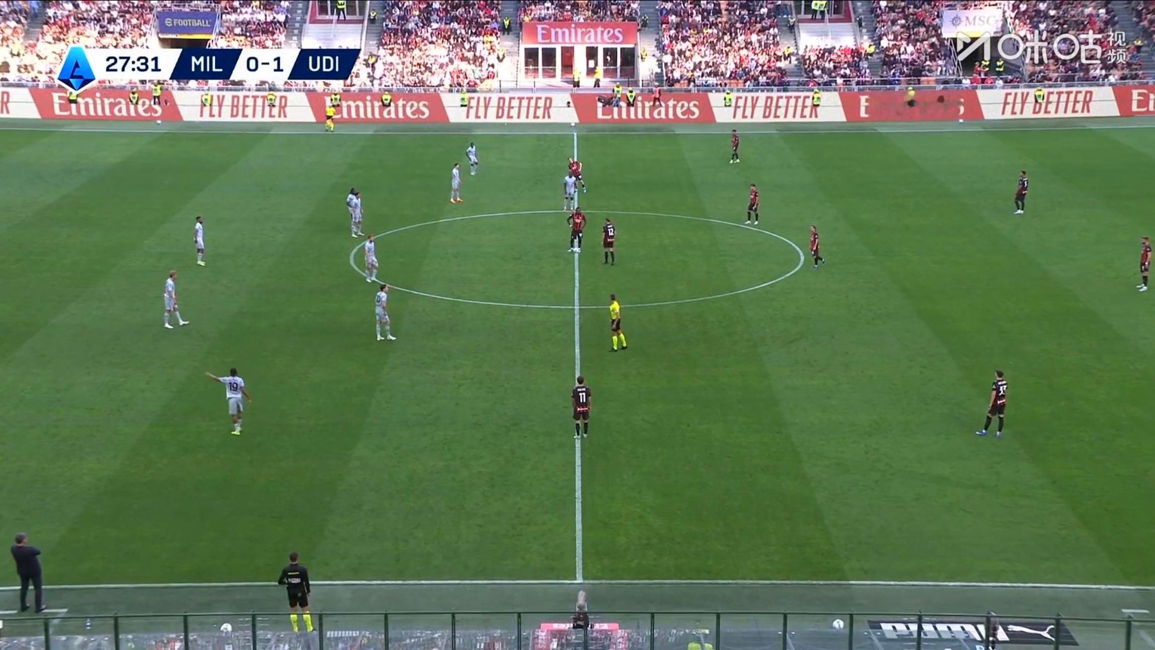 本周末不太行，早场魔咒…ac米兰vs乌迪内斯