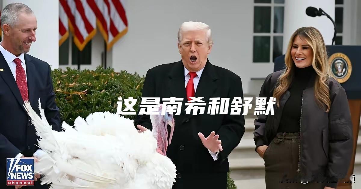 特朗普在感恩节上赦免了两只火鸡
视频迅速爆火网络
特朗普在介绍火鸡时，他再次“玩