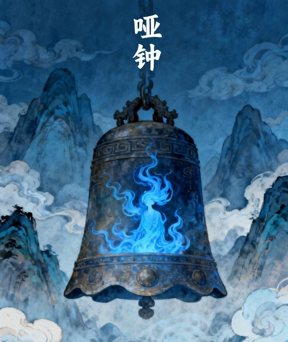 江湖怪谈•荒诞志273《哑钟》
古寺钟哑，百年不鸣。小僧日日擦拭，钟身渐暖。某夜