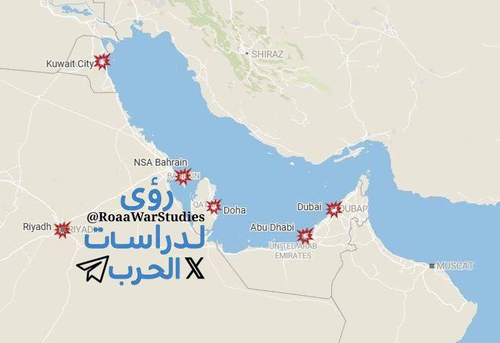 伊朗国家安全委员会主席公布了一张该地区美军基地的地图，并配文：“我们曾警告过，这