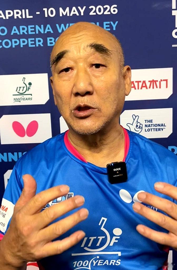 73岁东北大爷征战世乒赛 3-11、4-11和4-11，伦敦世乒赛年龄最大的运动