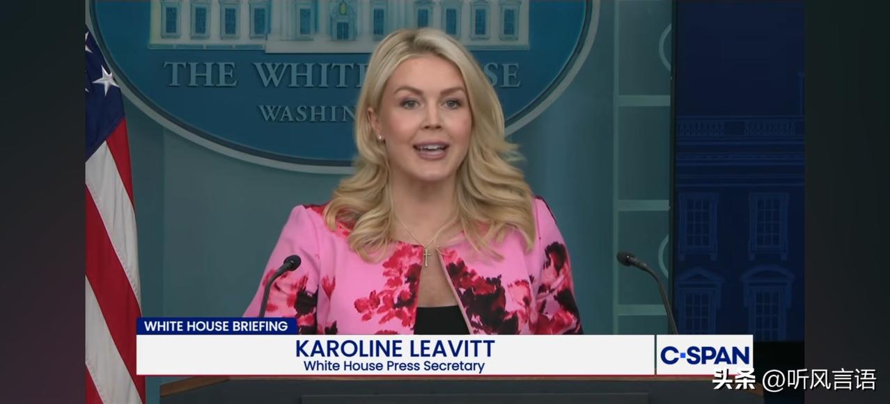 北京时间3月31日，白宫发言人卡罗琳刚刚身着靓丽的花衣服，说到："史诗之怒行动"