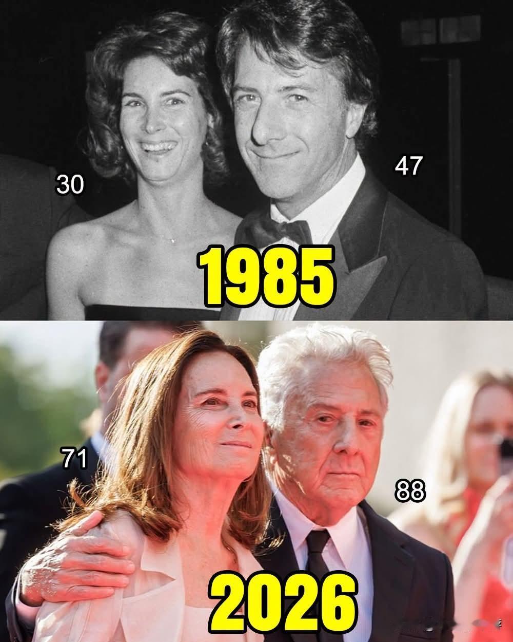 💕 达斯汀·霍夫曼与妻子莉萨·霍夫曼：1985年老照 & 2026年7月3日第