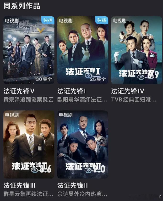 👖怎么看不了法证先锋2、3了 ​​​