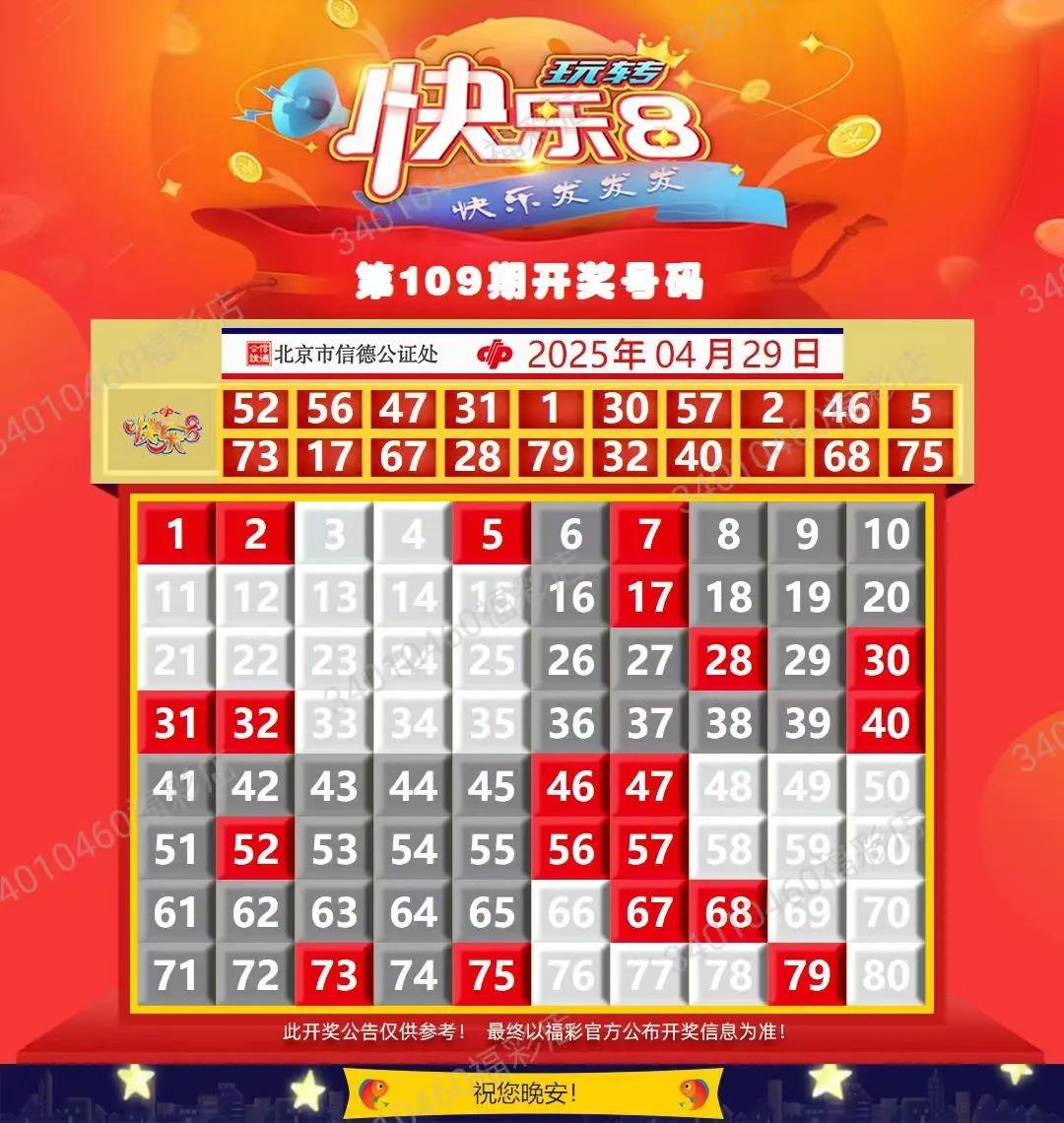 2028年4月29日  快乐8  开奖结果
