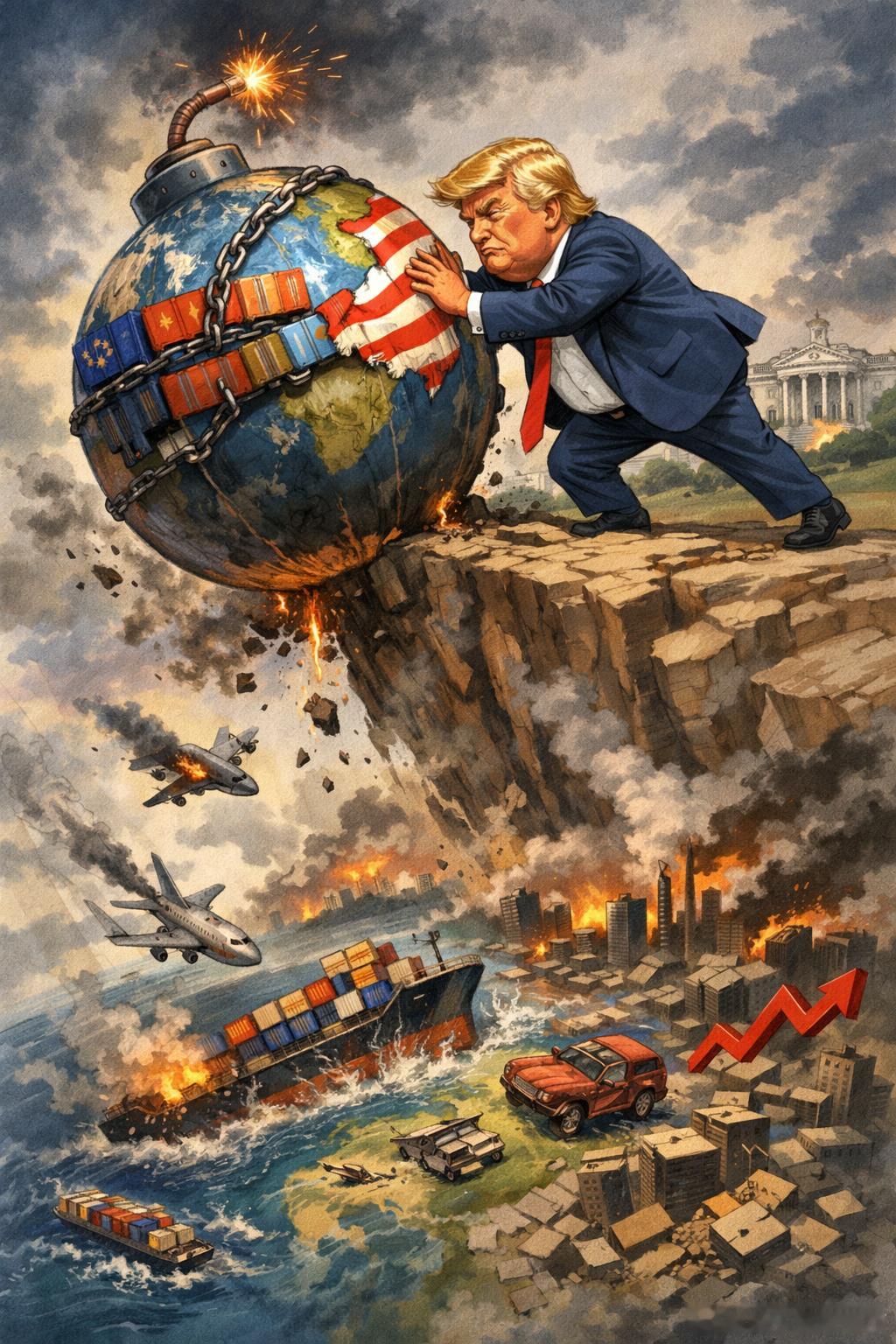 特朗普把关税战强行续命，10%全球关税已落地，15%悬在世界头顶美国的关税政策又