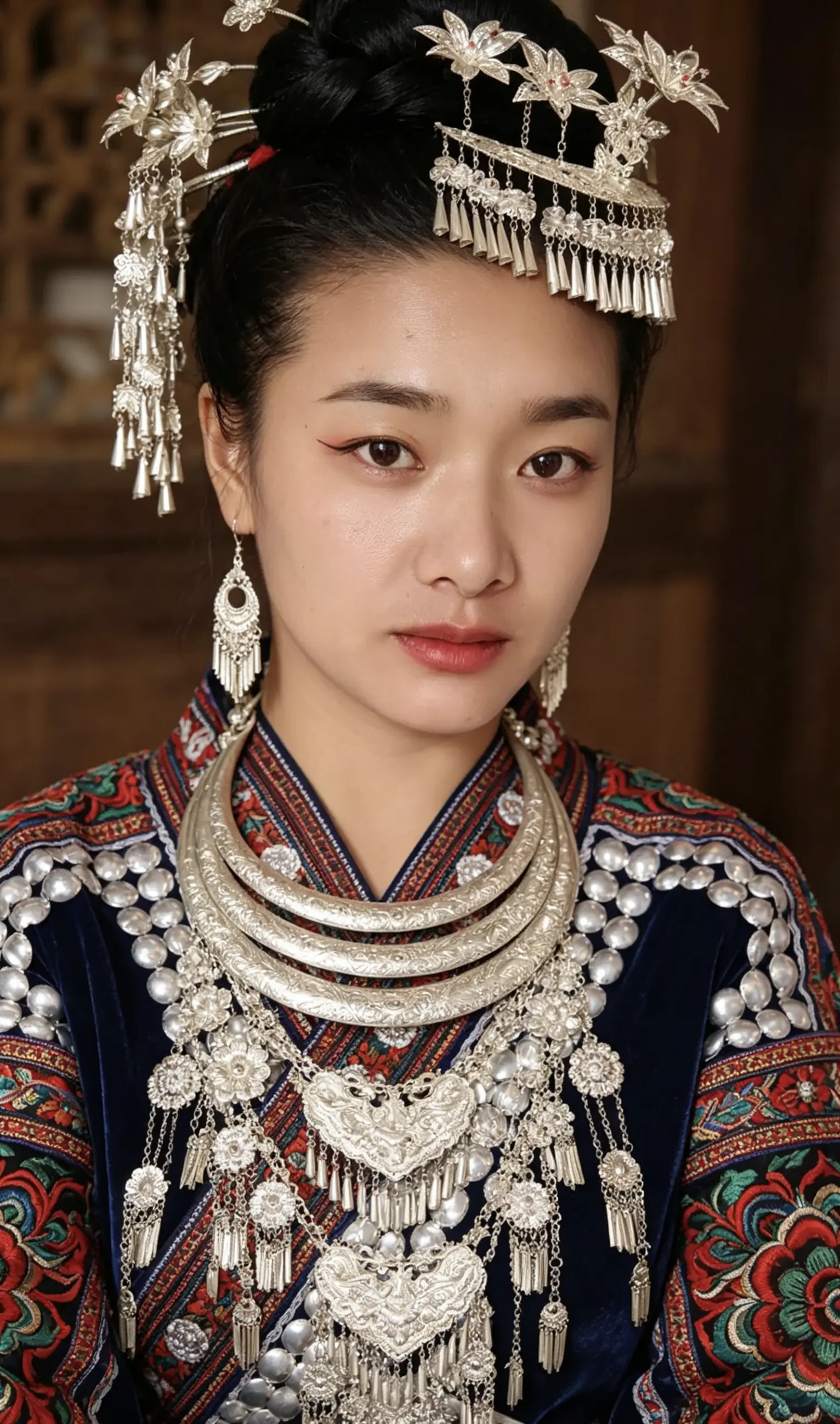 一身苗装，满目山河。银饰叮当，是刻在骨子里的民族浪漫。