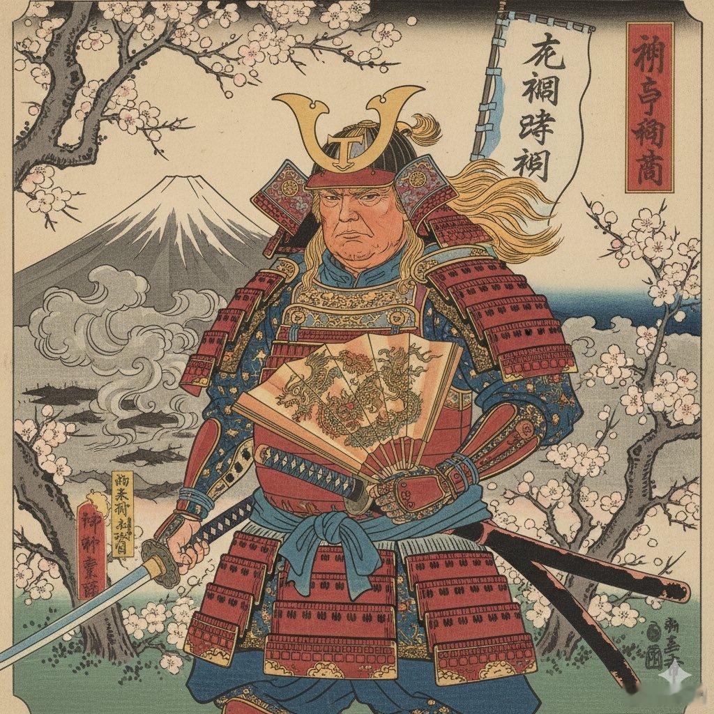 虽然日本极尽谄媚之能......但是这样特朗普并不会高兴吧，毕竟天皇在他面前都要