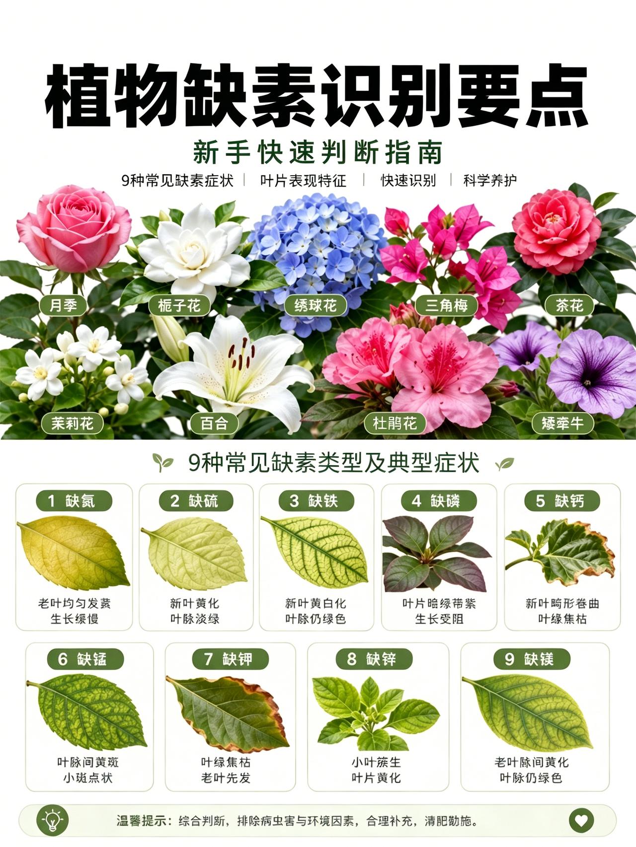 植物缺素自查｜9种症状速对号 别总赖浇水！植物黄叶、长不大、不开花，很多时候不是