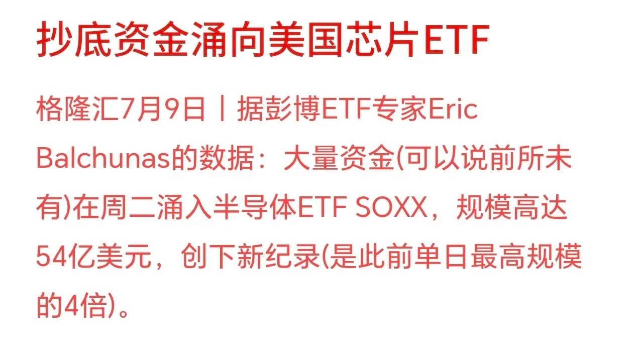 半导体要反转了，大资金ETF已经开始抄底半导体板块了，A股也迎来了机会SOXX是