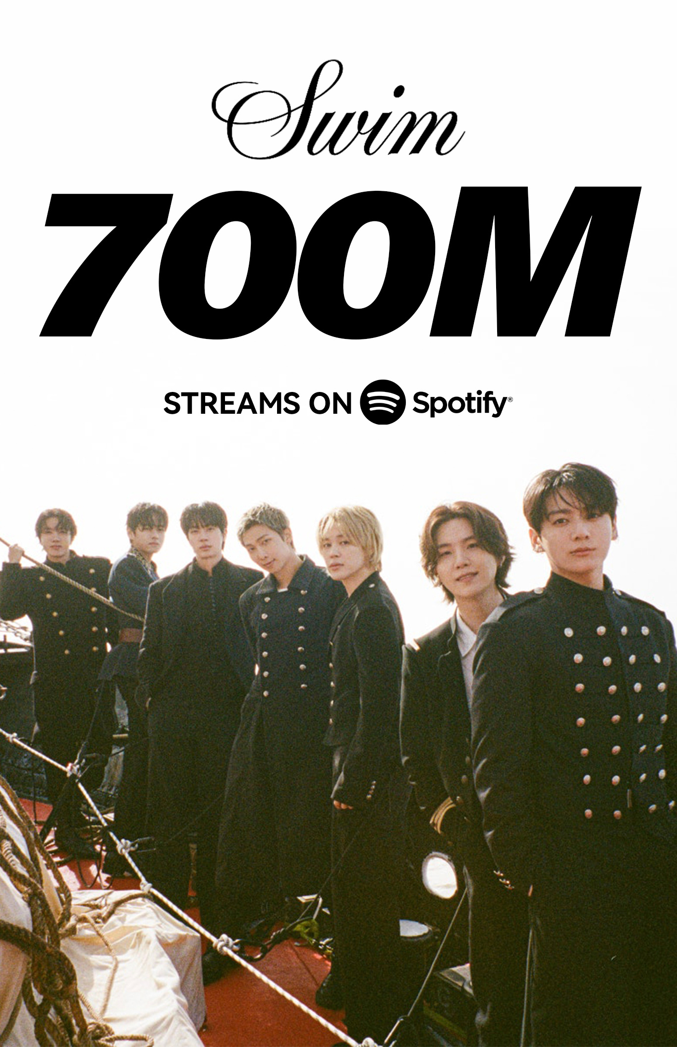 BTS『SWIM』Spotify流媒突破7️⃣亿🎉成为2026年全球第一首破7