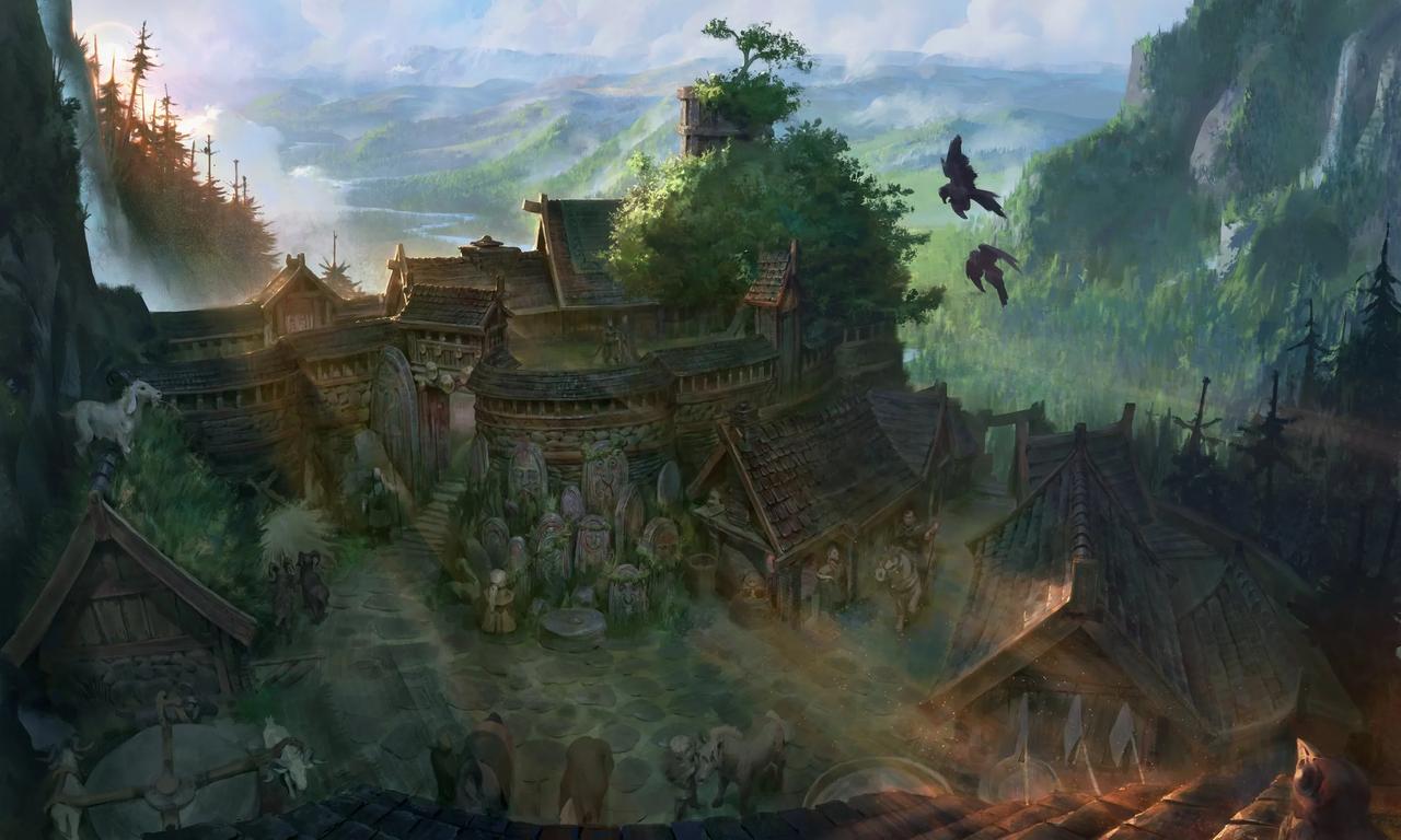 Even Amundsen的魔幻插画作品