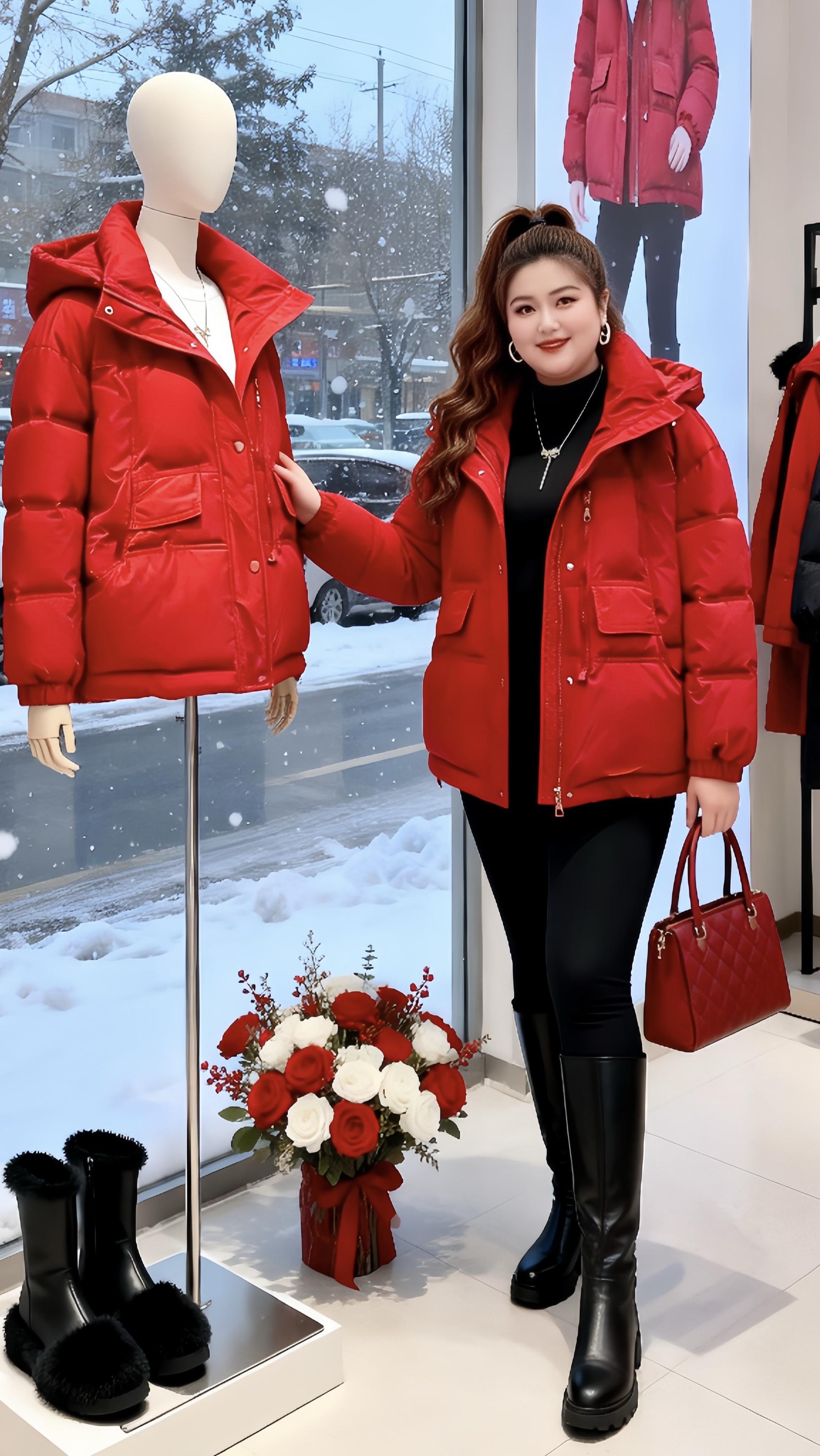 大码女装皮衣外套 保暖穿搭 冬日穿搭一周不重样微胖女生冬日衣服测评