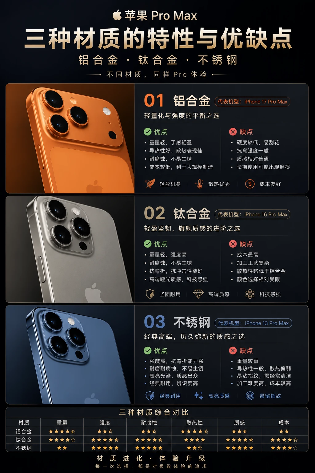 哪种材质才是最优解？我个人喜欢不锈钢