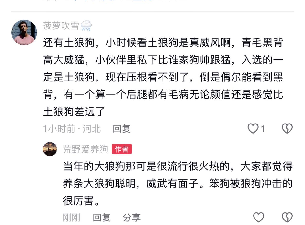 还记得小时候村里的土狼狗吗？很多年没见过土狼狗了。谁有当年土狼狗的照片？发到评论