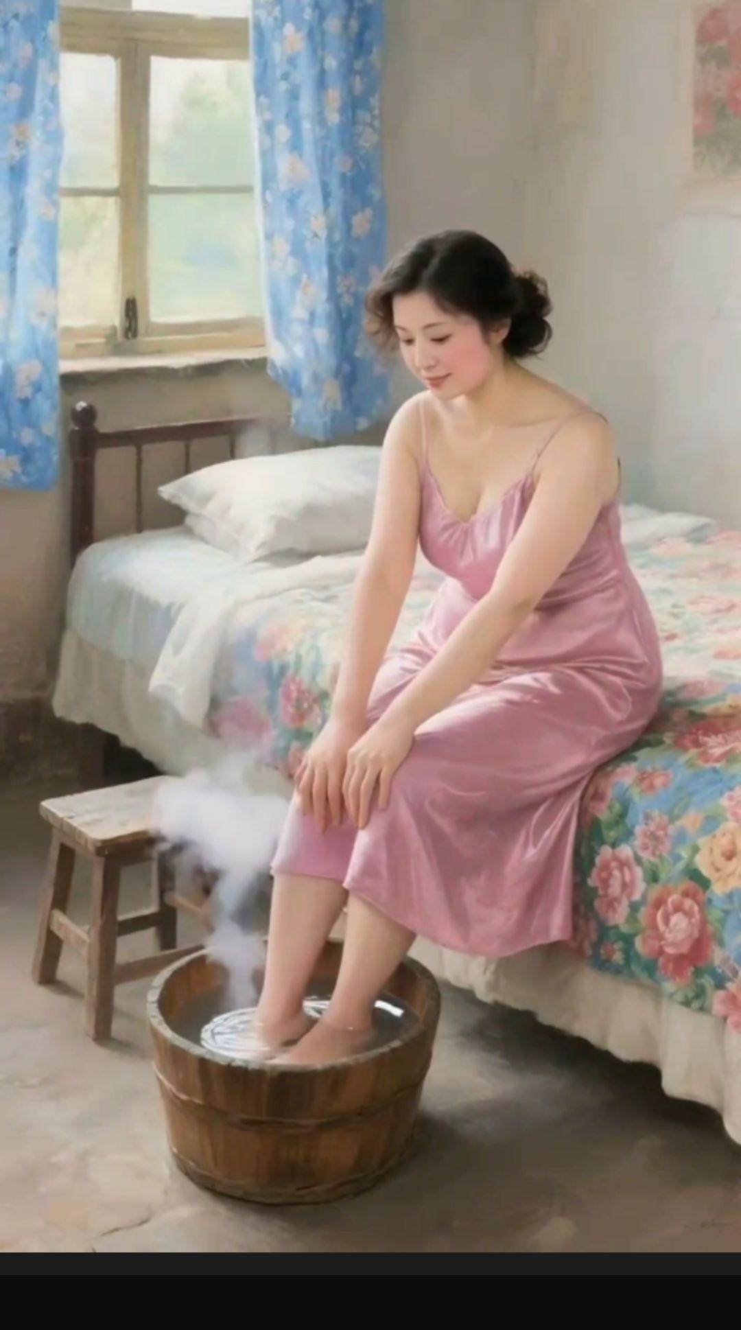 油画我的乡村生活