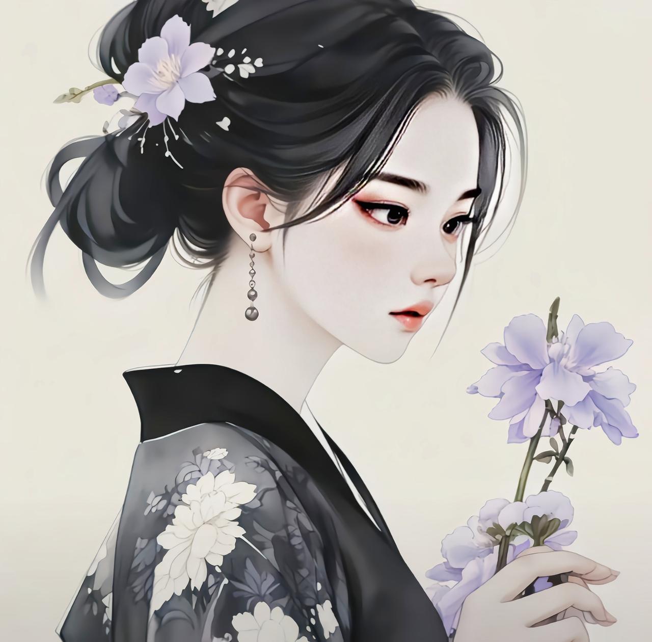 做人实不易，
身处红尘，
需内心有山有水，
不悲不喜。

人生短短数十载，
如白