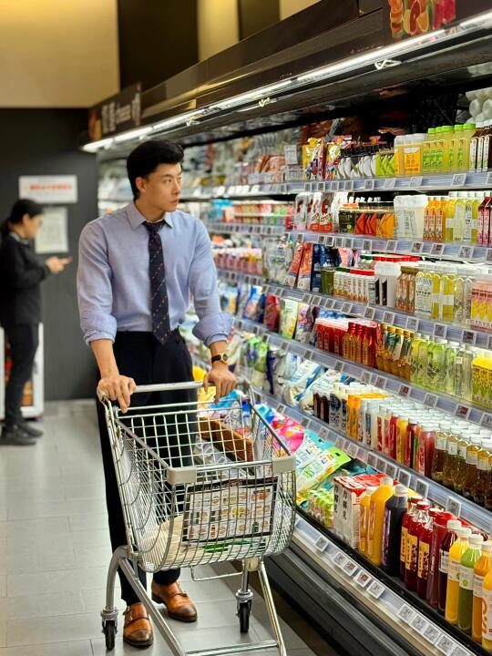 下班就去grocery shopping
