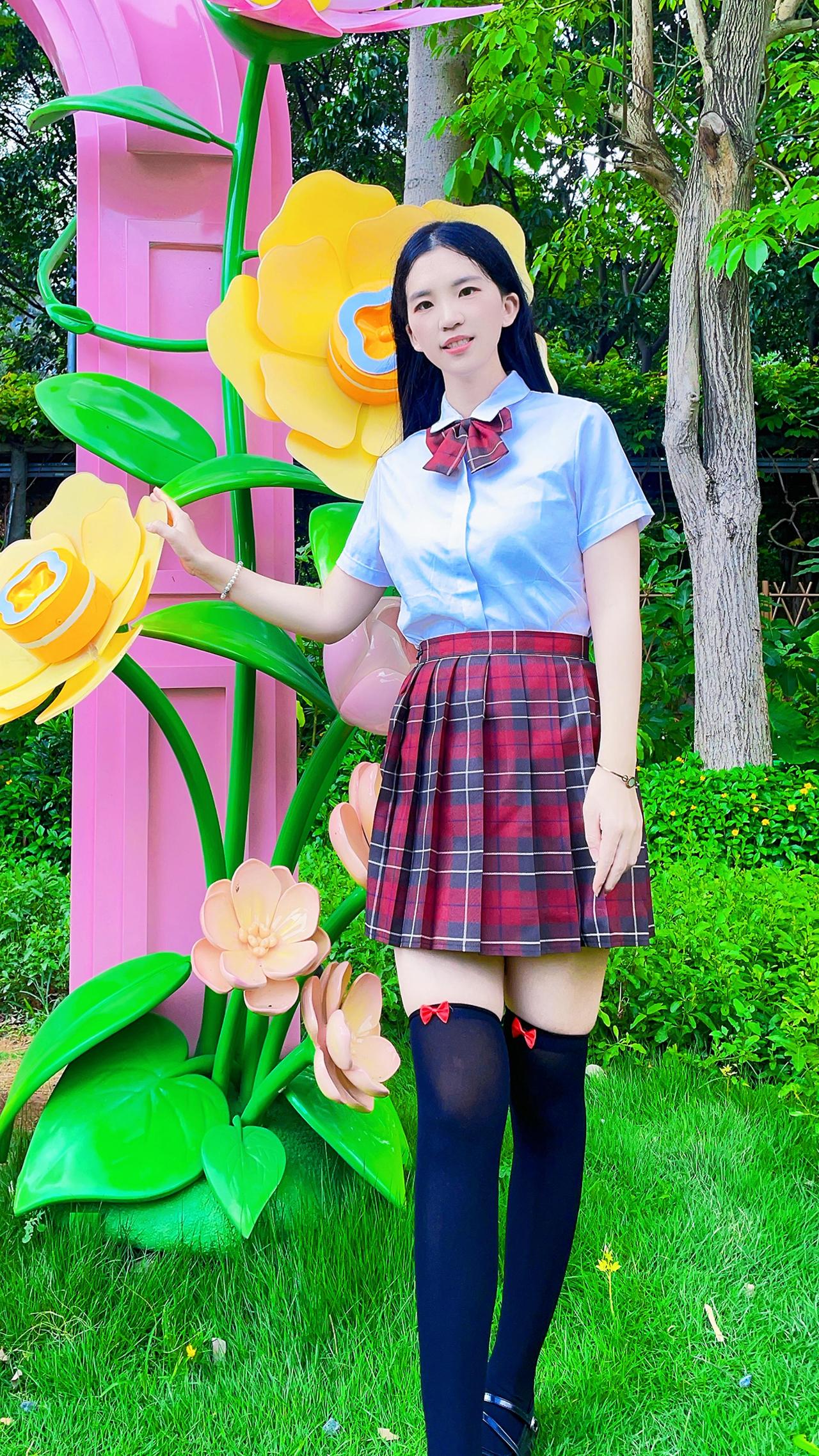 长筒袜 JK 过膝袜 抖音热歌 美女
