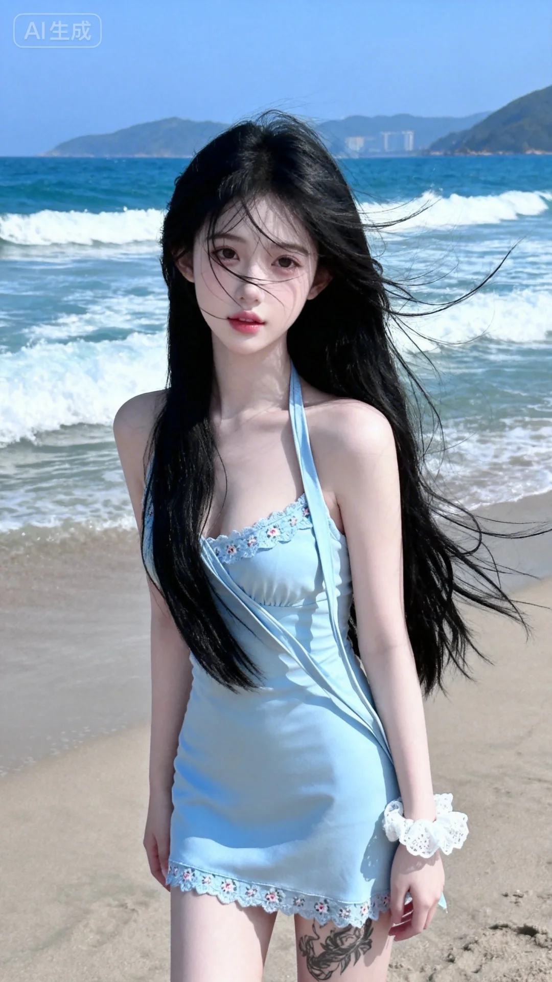 一位长发及腰、模样似洋娃娃般可爱的女生。构图随意却尽显生活中的绚丽日常...